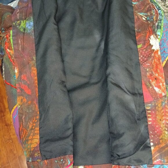 RONNIE SALLOWAY VINTAGE Y2K PATCHWORK 3D TEXTURED JACKET, BOHO,  LARGE - Picture 8 of 11